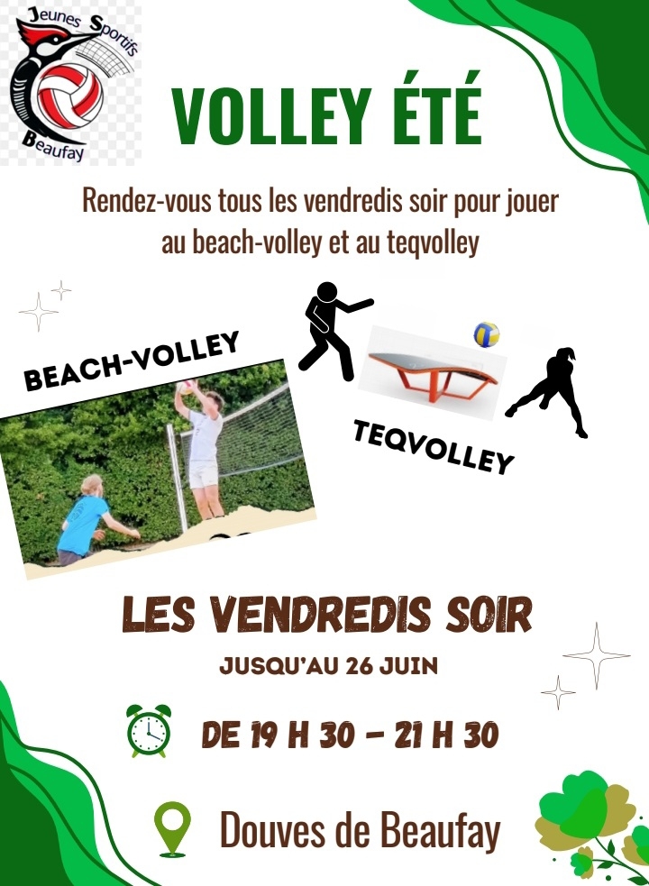 Beach volley et teqvolley aux douves