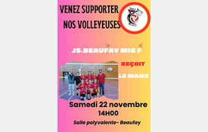 M18 F Beaufay reçoit Le Mans